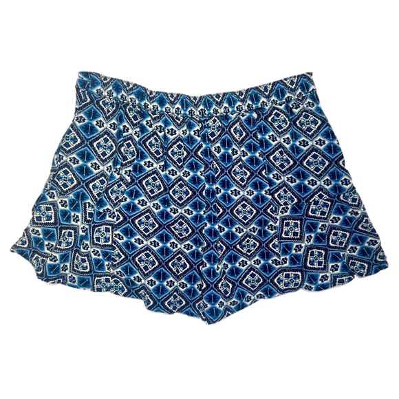 NWOT Blue Hollister Tribal Print Shorts | Lightweight Boho Maximalist Summer - Picture 2 of 3